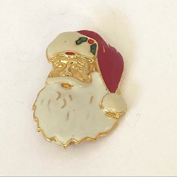 Brooch Pin Santa Noel Enamel Christian Jewelry - Picture 6 of 8